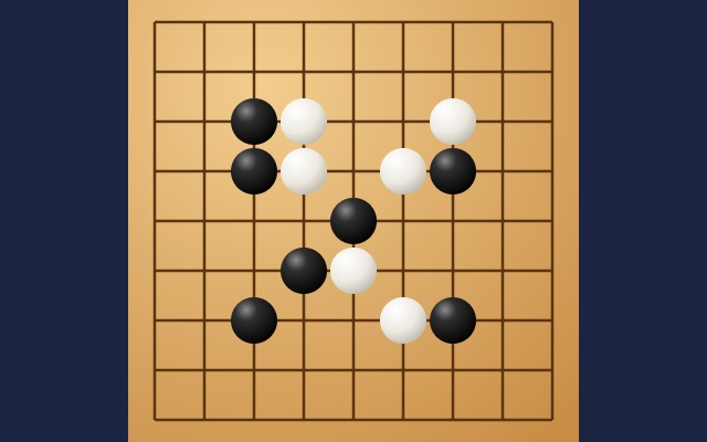 囲碁のゲーム画面