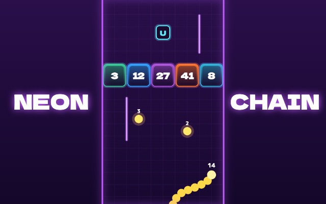 ネオンチェインのゲーム画面