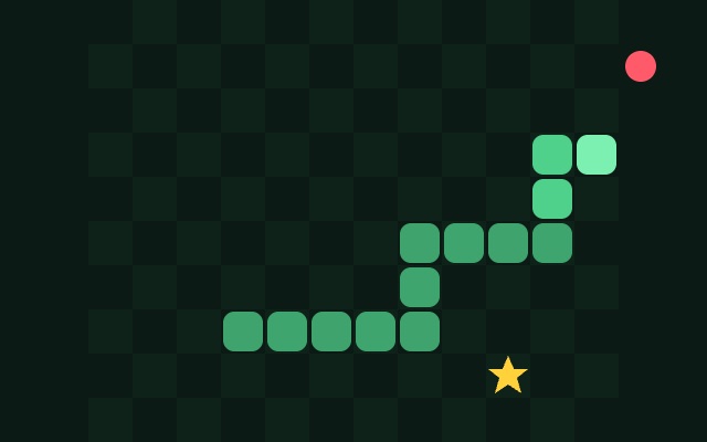 スネークのゲーム画面